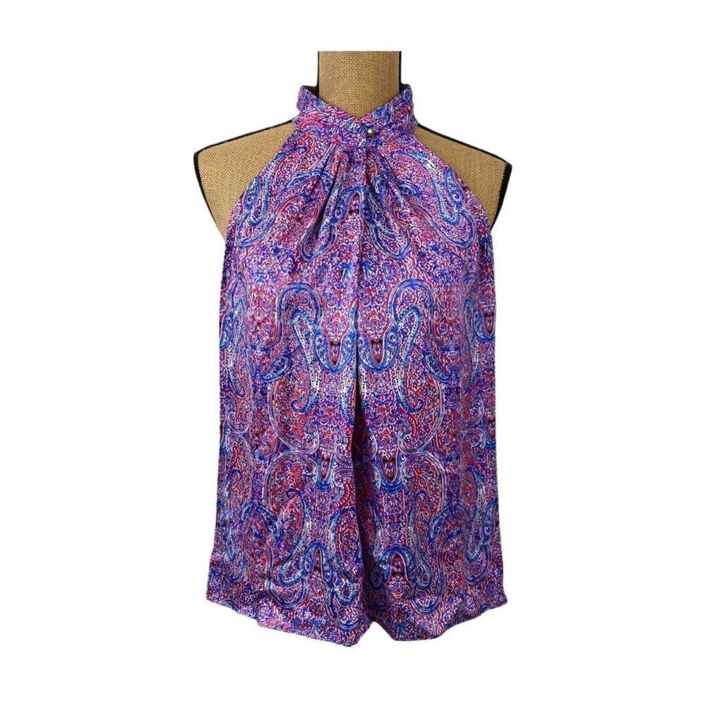 Vintage Outback Red Y2K Halter Style Floral Top Sz L